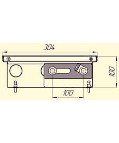 Внутрипольный конвектор БРИЗ 300.100.3000 с решеткой, Длина: 3000, Ширина: 300, Высота: 100, изображение 2